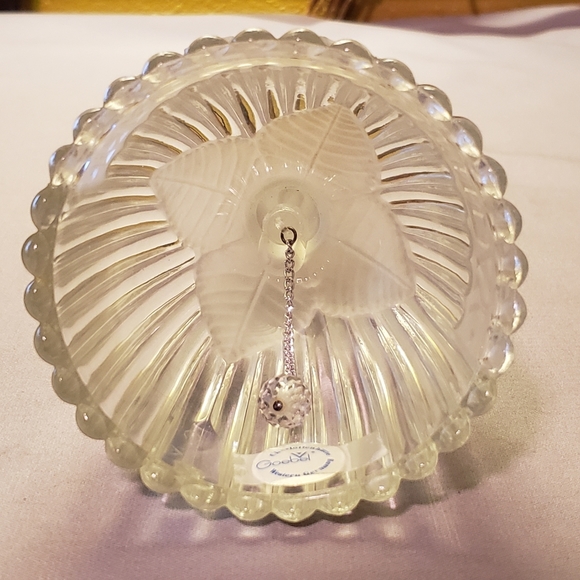 Vtg 70s Goebel Crystal Frosted Rose Birthday Bell - Picture 3 of 10